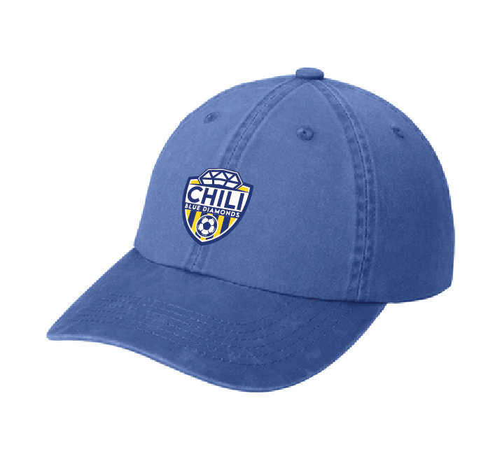 Garment Washed Cap w/ DTG print logo